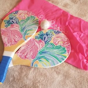 Lilly Pulitzer Paddle Ball set